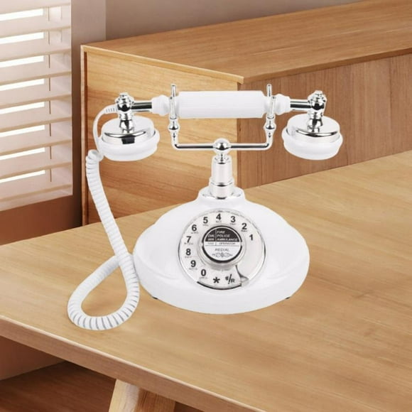 Elodie Desk Telephone Old Fashioned Decorative Corded Telephone for Anniversary Special