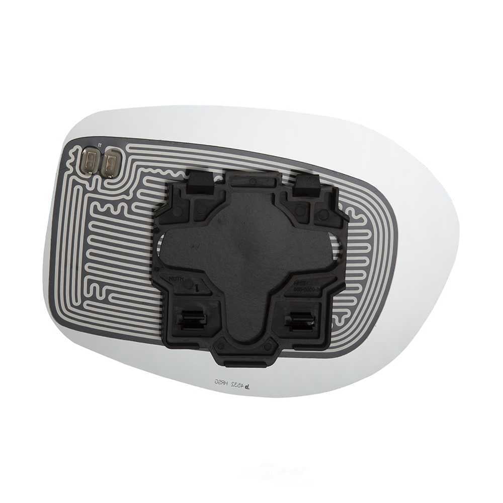 Burco Side View Mirror Replacement Glass with Motor Mount Plate - Clear Glass - 4532HRSG