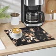 thumbnail image 5 of Dish Drying Mat Microfiber Kitchen Dish Pad Counter Absorbent Drainer Rack 12"x18" Bulldogs and Bone, 5 of 6
