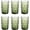 Green, variant on Drinking Glass set of 6 Kitchen Glassware Tumbler(12 OZ Gray),for Water,,Milk,Juice and Beverage.