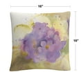 thumbnail image 2 of Violets' Purple Soft Floral Motif By Sheila Golden 16 X 16 Decorative Throw Pillow, 2 of 4