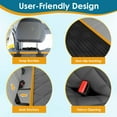 thumbnail image 3 of PAWBEE Dog Car Seat Cover, Waterproof & Nonslip Back Seat Hammock with Mesh Window & Seat Belt, 3 of 8