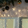 Holiday Time 10Ft. 300 High Density Icicle Lights, Clear for Indoor or