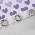 thumbnail image 4 of Homewish Purple Love Heart Blackout Curtains Set of 2 (52x84 Each), Dreamy Cartoon Window Curtains, Modern Fashion Curtains and Drapes, Curtains and Drapes Bedroom Decor, 4 of 6