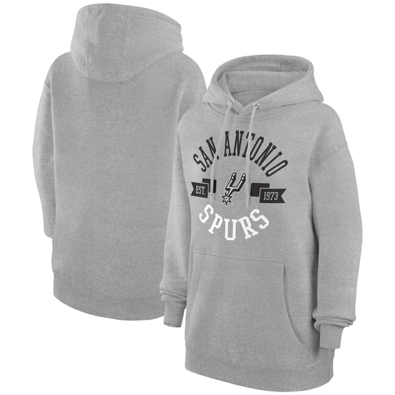 Women's G-III 4Her by Carl Banks  Heather Gray San Antonio Spurs City Pullover Hoodie