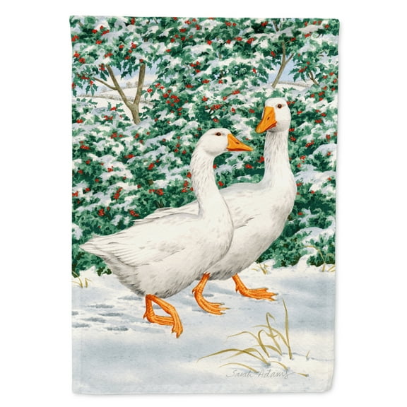 Carolines Treasures ASA2012GF Geese  Flag Garden Size  Small multicolor
