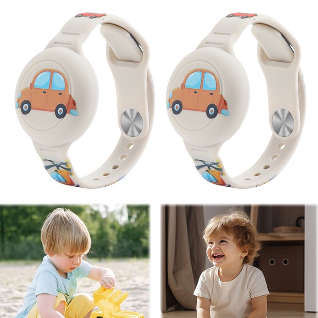 Soporte Ligero para Rastreador GPS Pulsera Bonita Silicona Al AirTag