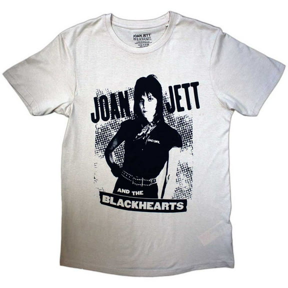 Joan Jett & The Blackhearts Unisex T-Shirt Crosshatch (Sand)