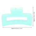 thumbnail image 2 of Korean Ins Style Translucent Texture Grip Rectangular Thick Hairpin Plastic Hairpin Plate Hair Clip Rectangular Non-Slip Hairpin Medium[Mint Green], 2 of 7