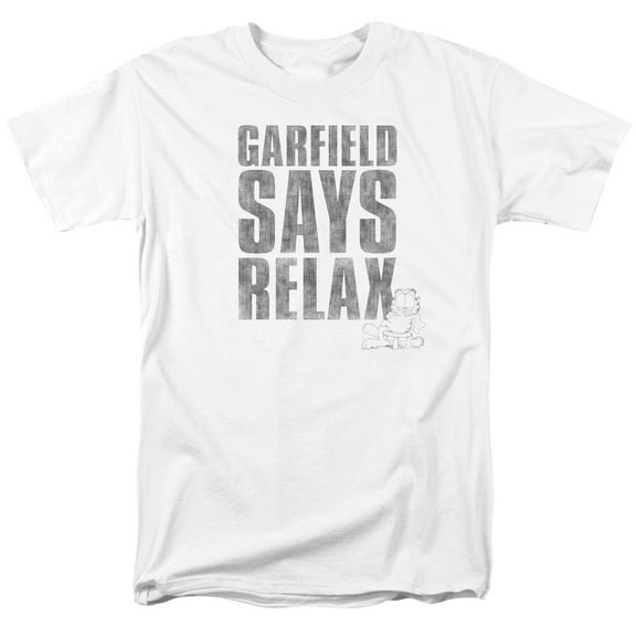 Garfield Relax S/S Adult 18/1 T-Shirt White