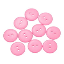 10pcs Resin Sewing Button, 20mm (3/4-inch) 2 Holes Round Craft Buttons, Pink