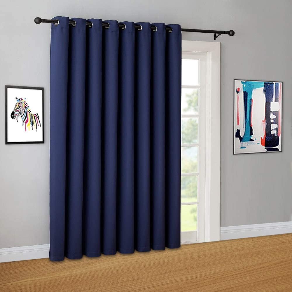 Extra-Wide Thermal Insulated Blackout for Patio Door Curtains 