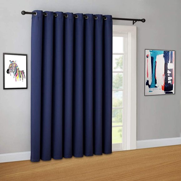extra wide patio door curtains