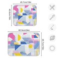 thumbnail image 4 of Yayeee Dish Drying Mat for Kitchen Counter 16"x18" Microfiber Absorbent Pad, Retro Simple Shapes, 4 of 7