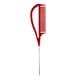 thumbnail image 1 of Peines para resaltar el cabello Peine de cola de rata Peine antiestático de dientes finos Resistente a la dentadura rojo, 1 of 9