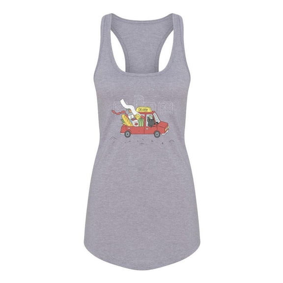 Delivery Car Racerback Tank Women -Image by Shutterstock, Female Small