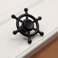 thumbnail image 2 of Manijas para muebles con volante, manijas para gabinetes, manijas para cajones, manijas para cocina. 3 Single negro, 2 of 9
