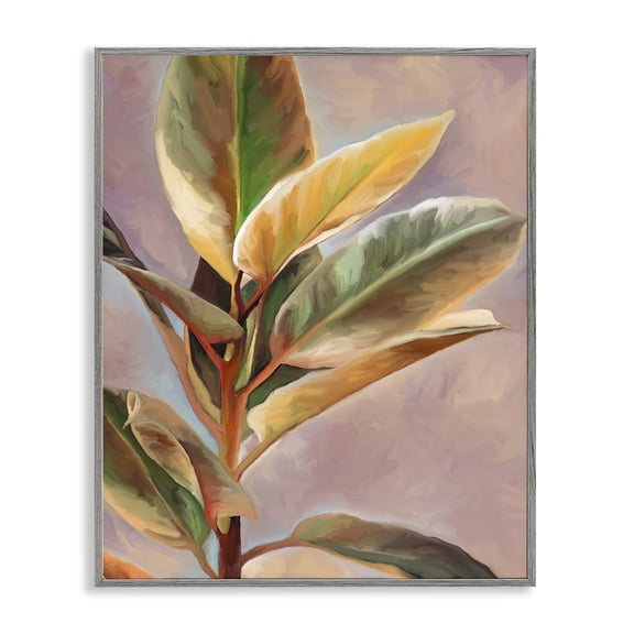 Stupell Industries Contemporary House Plant Gray Framed Giclee Art, 11 x 14, by Amy Hall