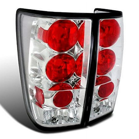 Spec-D Tuning LT-TIT04-TM Nissan Titan Altezza Tail Lights Lamps Pair Chrome Clear