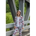 thumbnail image 5 of Disney Minnie Mouse Toddler Girls Fleece Zip Up Hoodie and Jogger Pants Set Toddler to Big Kid, 5 of 5
