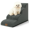 thumbnail image 1 of PetSafe Curved Dog Stairs – Foam Ramp for Small Pets, Non-Slip Ladder for Bed & Sofa with Waterproof Cover, 1 of 5