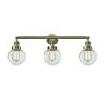 thumbnail image 5 of Innovations Lighting  Beacon 3 Light 30" Bath Vanity Light Matte White/Brushed Satin Nickel, 5 of 5