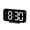 B, variant on Digital Clock Rgb Display Alarm Clock With Ambient Lighting Night Light Cyberpunk Electronic Led Time Display Desktop Clock