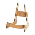thumbnail image 4 of Soporte de guitarra de madera para suelo, soporte portátil en forma de L de madera maciza para ukelele Madera natural, 4 of 9