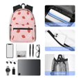thumbnail image 4 of Disketp Hand Drawn Strawberry Mochila Ligera Clásica con Múltiples Bolsillos, Mochila Casual para Hombre y Mujer, Ideal para Escuela, Trabajo y Viajes, 4 of 6