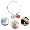 thumbnail image 2 of MasteelfCA Adjustable Bracelet Engraved Message Bracelet Teacher Appreciation Bangle Gift, 2 of 8