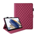 thumbnail image 3 of for Samsung Galaxy Tab A8 10.5 inch Release 2022 (SM-X200/SM-X205) Case, Rhombus Pattern Multiple Viewing Angles Stand Slim Folio Cover (Red), 3 of 6