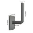 thumbnail image 2 of 1pc Hat Rack For Baseball Caps Adhesive Hat Hooks For Wall Cap Hanger Storage Cap Organizer No Drilling Hat Holder For Door Closet, 2 of 6