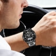 thumbnail image 1 of YiJuHui Unisex Quartz Watch Waterproof Stainless Steel Wristwatch with Calendar for Men Women Business Casual Fashion Daily Office Wear, 1 of 9
