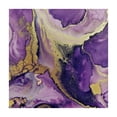 thumbnail image 4 of WYYP Marble Pattern Gold Accents Purple Square Fitted Tablecloth 100% Polyester Fiber 36*36, 4 of 8