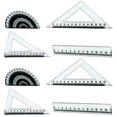 thumbnail image 1 of Shisuyan Doll House Accessories Protractor Drawing Square 2Set 1.1x0.2x0.02in, 1 of 8