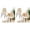 Beige, variant on Modern Dining Chair Covers, 1-4PC Printed Shell Chair Slipcovers Stretchable Armless Covers for Kitchen Office Dining Living Room, Lounge Chair Cover Decor