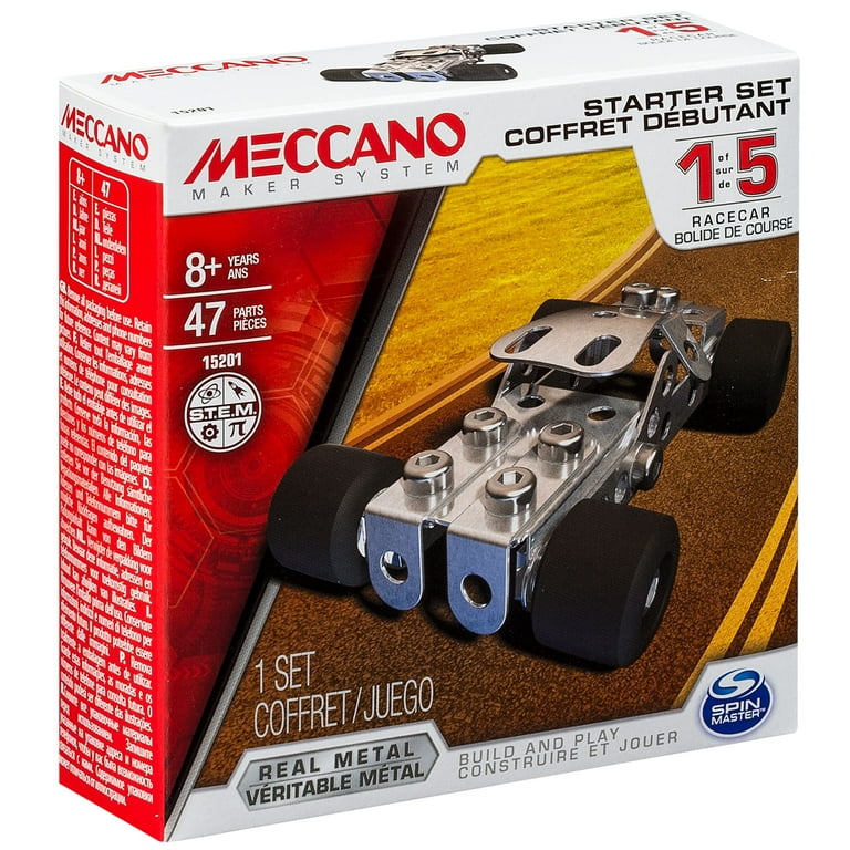 Meccano Starter Set - Race Car Model Kit 