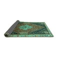 thumbnail image 2 of Ahgly Company Indoor Square Persian Turquoise Blue Traditional Area Rugs, 8' Square, 2 of 4