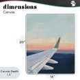 thumbnail image 4 of Stupell Industries Modern Airplane Wing Sunset Canvas Art, 16 x 20, by The Prints Vibe, 4 of 8