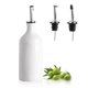 thumbnail image 1 of Botella dispensadora de aceite de oliva de cerámica Sweejar 460 ml, color blanco, 1 of 6
