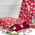 thumbnail image 4 of LinenLoon Sacs d'Expédition en Poly 3 Mil, Enveloppes Auto-Scellantes, Design Flocon de Neige Rouge et Blanc - Lot de 25, 19 x 24 Pouces, 4 of 5