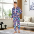 thumbnail image 3 of joogoo Magic Fish Ocean Castle Unisex Adults Onesies Pajamas Jumpsuits M, 3 of 7