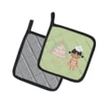thumbnail image 2 of Caroline's Treasures Cake Baker African Green Pair of Pot Holders, 2 of 3