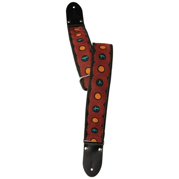 PRS Guitar Strap, 2" Deluxe Retro Custom Jacquard Birds Blue Birds