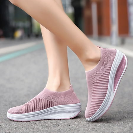 

WANYNG Student Rocking Women Bottom Shoe Mesh Soft Fashion Shoe Casual Working Women s casual shoes