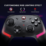 GameSir Cyclone 2 Pro Wireless Controller for Switch, Windows PC, Steam, Android, iOS, PC Game Controller with Mag-Res™ TMR Sticks, Hall Effect Triggers, RGB Lightning, 6-Axis Gyro, Turbo -Black