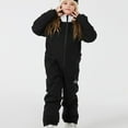 thumbnail image 4 of Rohuuque Kid's Snowsuits Boys Ski Suits Jackets Girls Waterproof Coats Jumpsuits Winter Snowboarding Outdoor 6 Years Black, 4 of 8