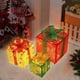 thumbnail image 1 of Cajas de regalo con iluminación LED a distancia y 3 - decoración interior/exterior con 8 modos para jardín, árbol y fiesta navideña, 1 of 5