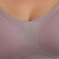 thumbnail image 4 of Womens V Mesh Wireless Support Bras, Comfortable No Underwire Lingeries, Seamless Push up Everyday Bras, 4 of 5