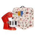 thumbnail image 2 of ZIATUBLES Dust Cover for Kitchen Stand Mixer Multi-Functional Small Kitchen Appliance with Front Pockets Easy to Clean Compatible with 4.5-5 Quart Mixers, Coffee Tool Pink Beige, 2 of 7